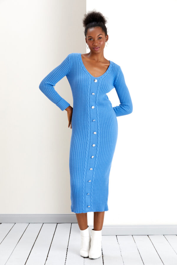 NANZ Isabelle Knitted Midi Dress - Image 2