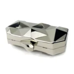 NANZ Nina metallic clutch bag