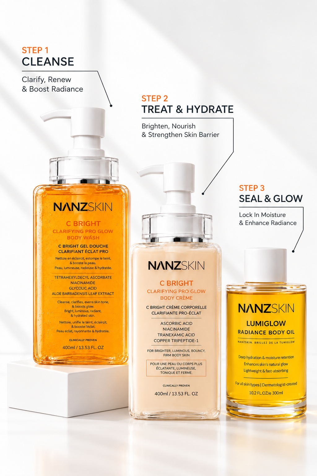 NANZSKIN LumiGlow Radiance Body Oil NANZSKIN LumiGlow Radiance Body Oil - Image 3