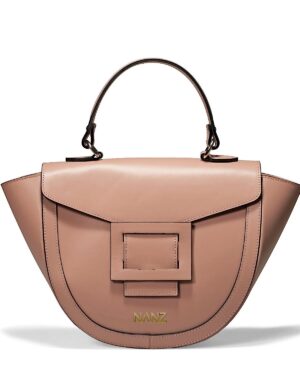 NANZ Lucella Sculpture Handbag Beige