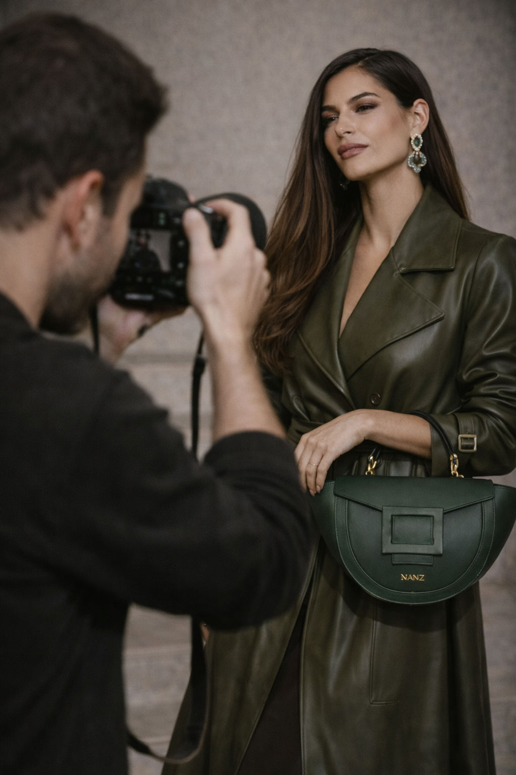 NANZ Lucella Sculpture Handbag Green NANZ Lucella Sculpture Handbag Green - Image 12