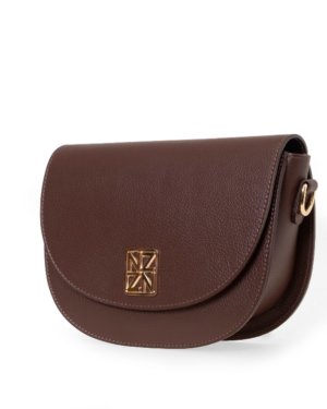 NANZ Allegra Iconic Crossbody Handbag - Brown