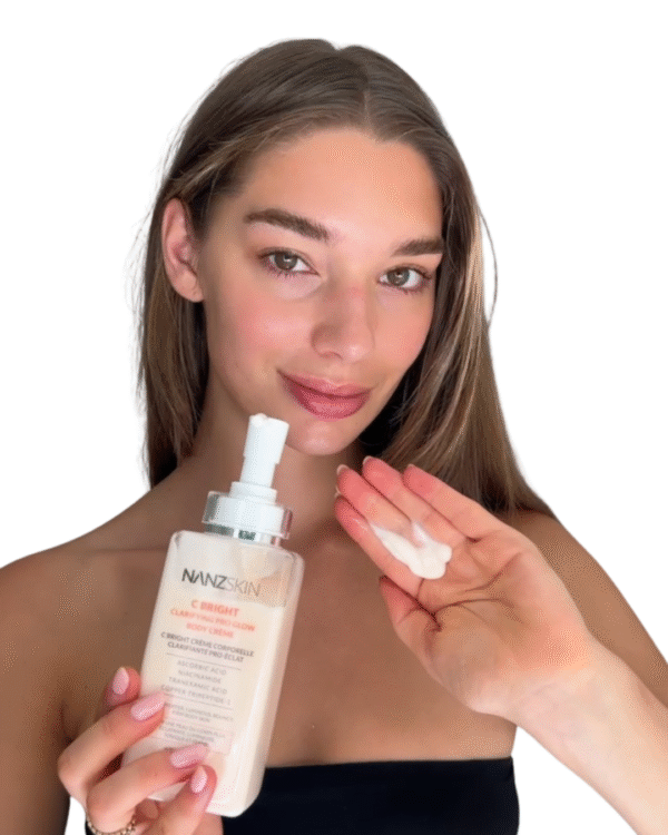 Clinical-Grade Brightening. Resilient, Luminous Skin from Neck to Toe. Transform your daily body care into a targeted treatment ritual with the C Bright Clarifying Pro Glow Body Crème—a high-performance formula developed to visibly brighten, hydrate, and improve skin texture with proven clinical efficacy.