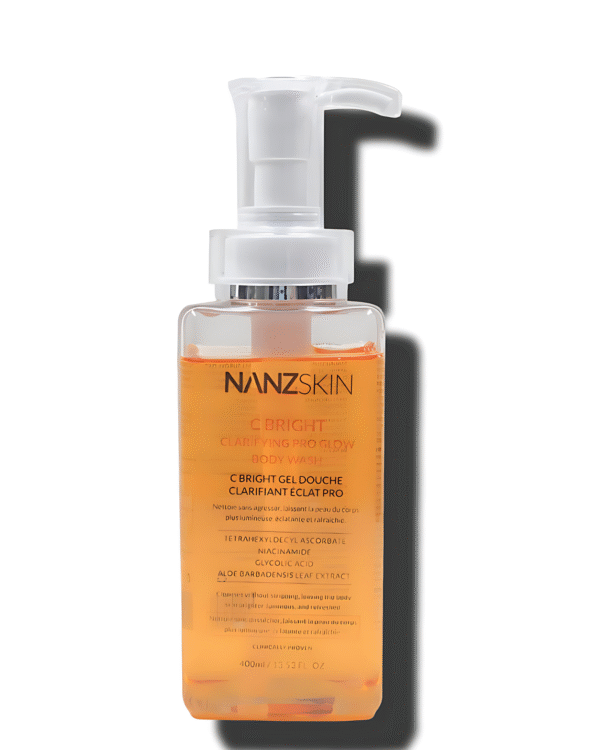 Clinical-Grade Brightening. Luminous, Hydrated Skin from Head to Toe. Transform your daily shower into a luxurious ritual with the C BRIGHT Pro Glow Body Wash, a high-performance formula crafted to brighten, clarify, and hydrate, leaving your skin refreshed, radiant, and irresistibly smooth.